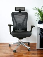 CHS-BR-963-H Ergonomic Office Chair Set | Adjustable Lumbar, Headrest & Arms