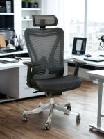 CHS-BR-963-H Ergonomic Office Chair Set | Adjustable Lumbar, Headrest & Arms - Image 3