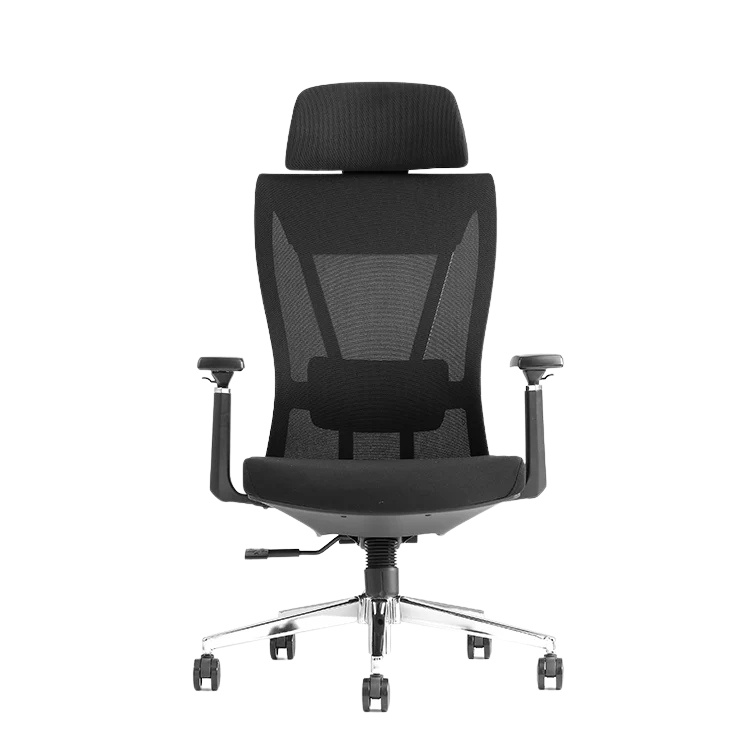 Manager Chair -Head Rest-Mesh Back Fabric Seat-CH.B.950.H-Toru Office Furniture CH.BR.950 Ergonomic Chair | Adjustable Office Chair - Image 1