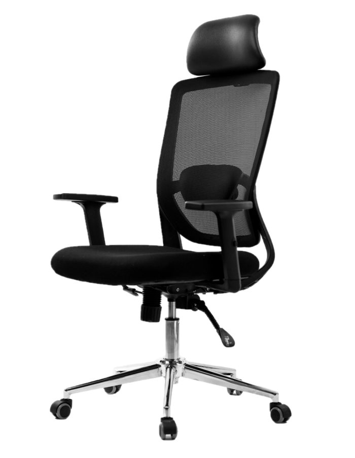 CH-GL-134-H Ergonomic Office Chair Set | Adjustable Lumbar, Headrest & Arms - Image 2