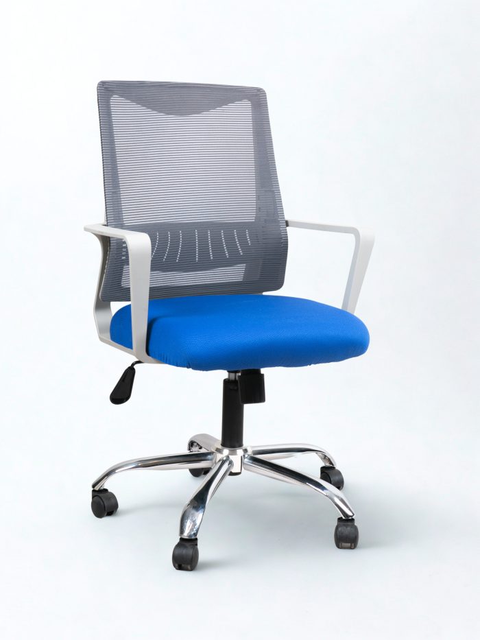 CH-DW.611.M Mid-Back Mesh Office Chair - Ergonomic Swivel Chair with Lumbar Support - Image 3