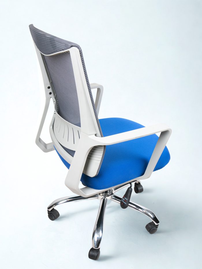 CH-DW.611.M Mid-Back Mesh Office Chair - Ergonomic Swivel Chair with Lumbar Support - Image 4